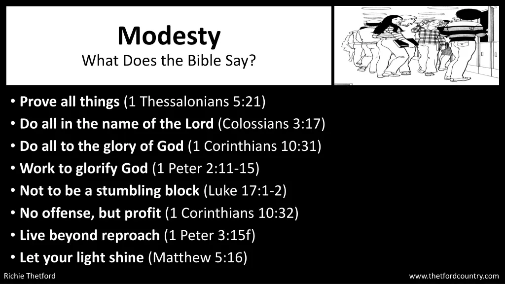 modesty what does the bible say
