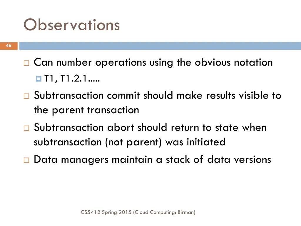 observations 1