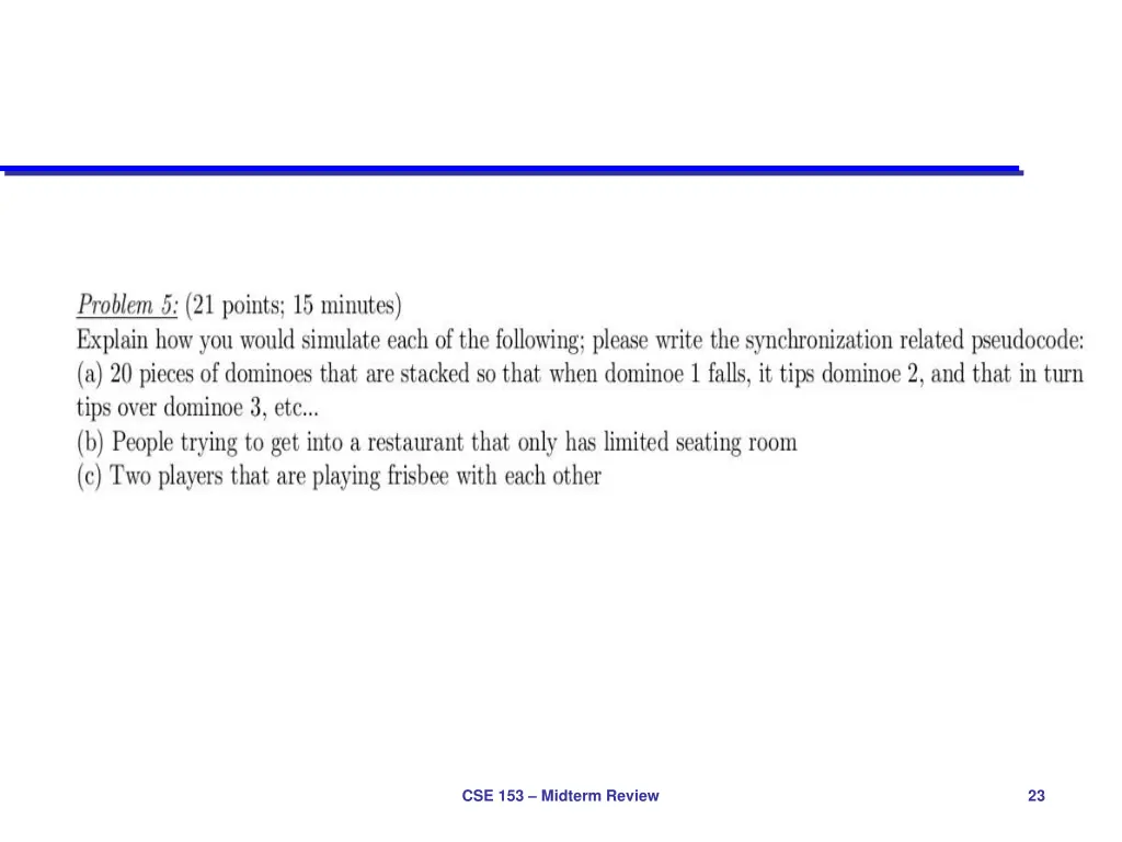 cse 153 midterm review