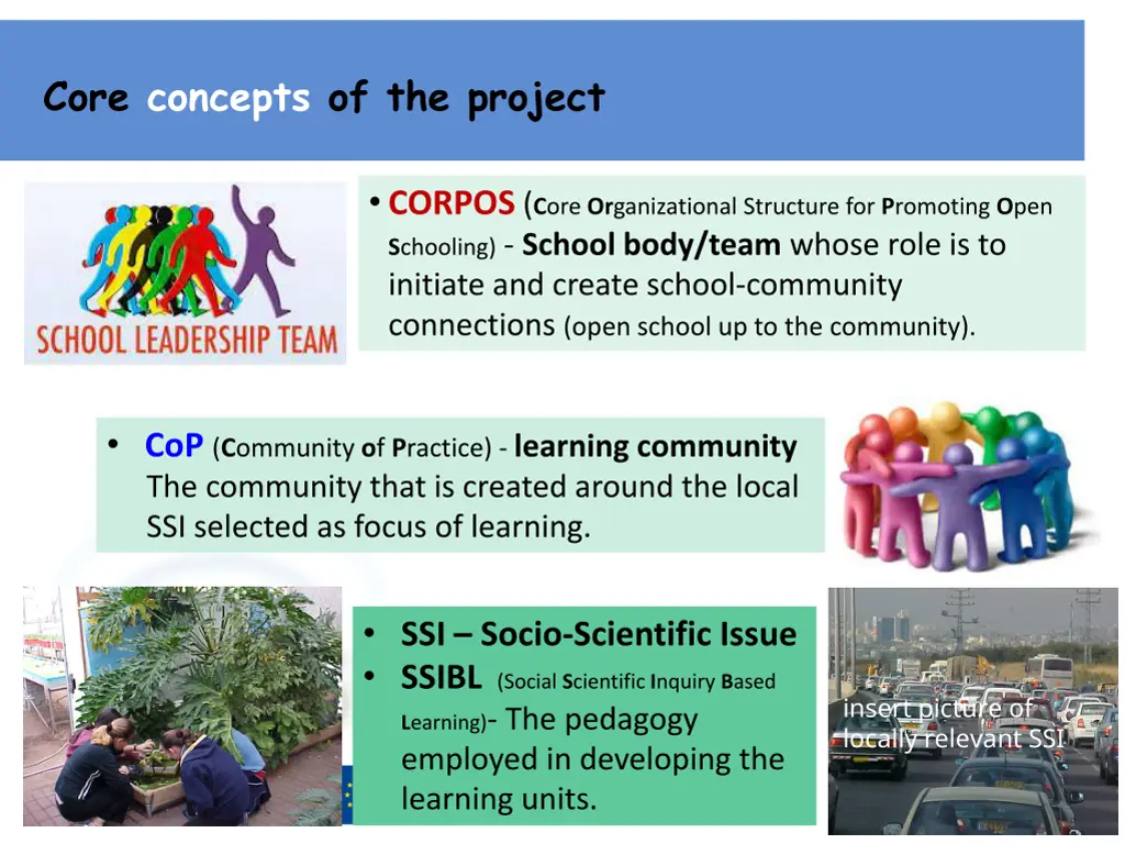core concepts of the project