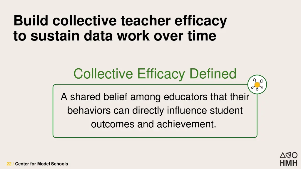 build collective teacher efficacy to sustain data