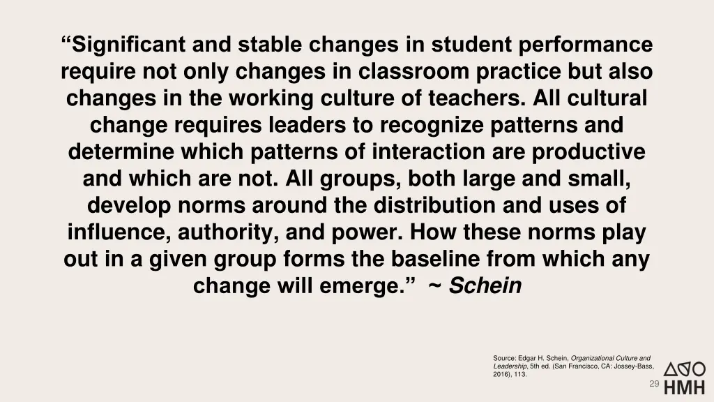 significant and stable changes in student