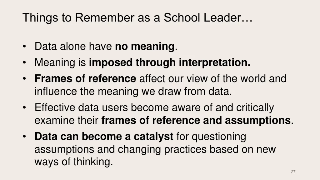 things to remember as a school leader