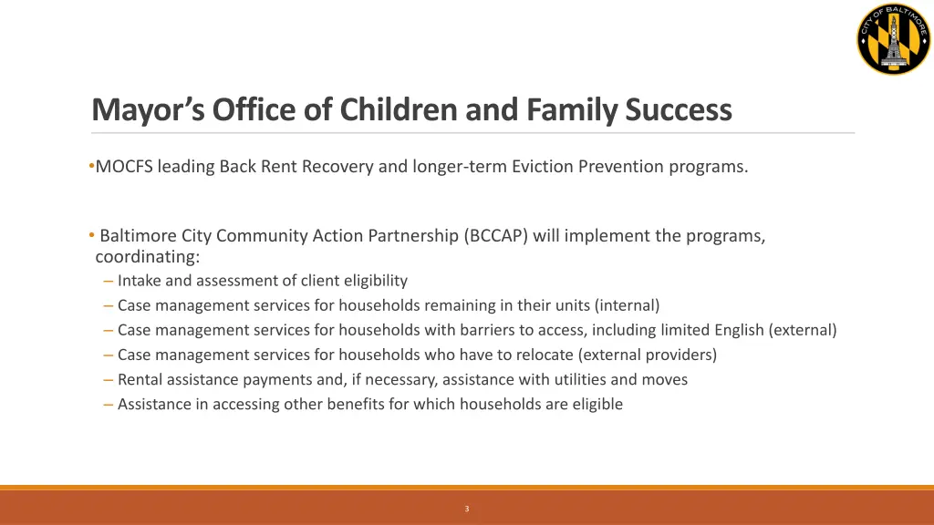 mayor s office of children and family success