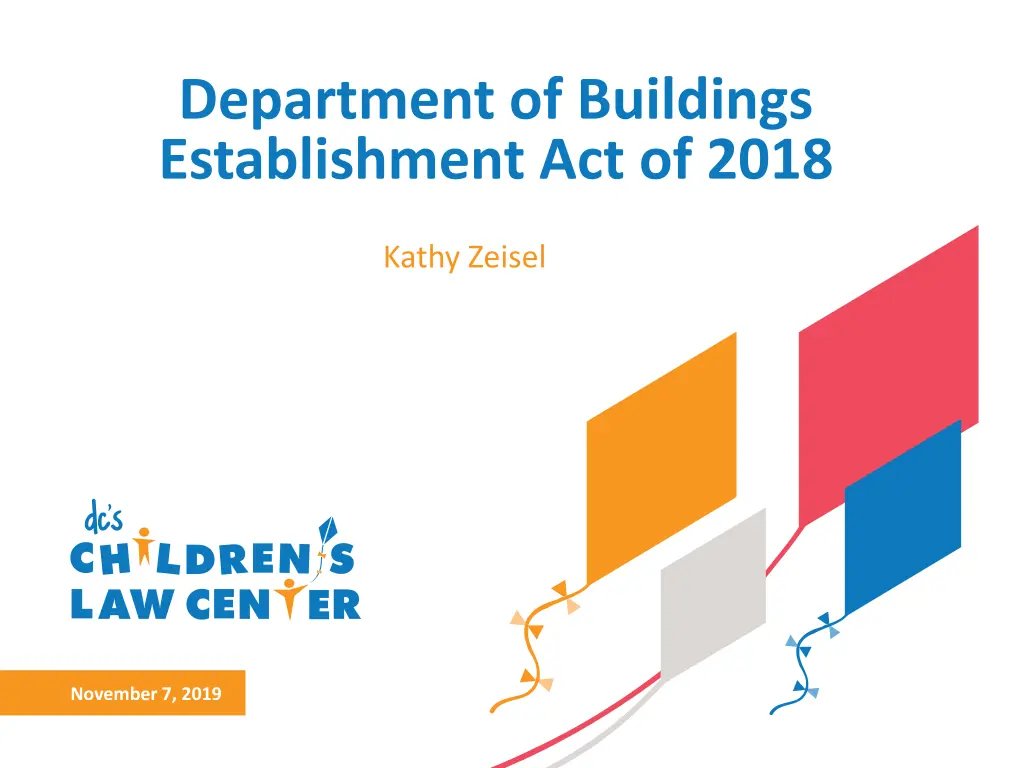 department of buildings establishment act of 2018