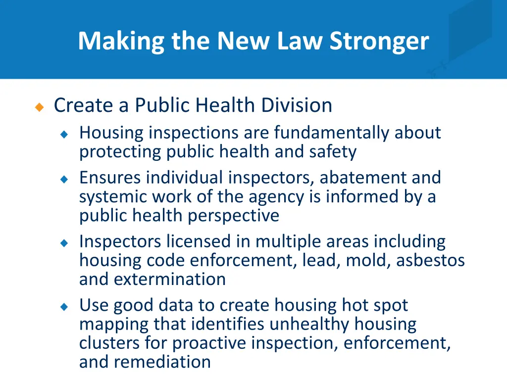 making the new law stronger 2