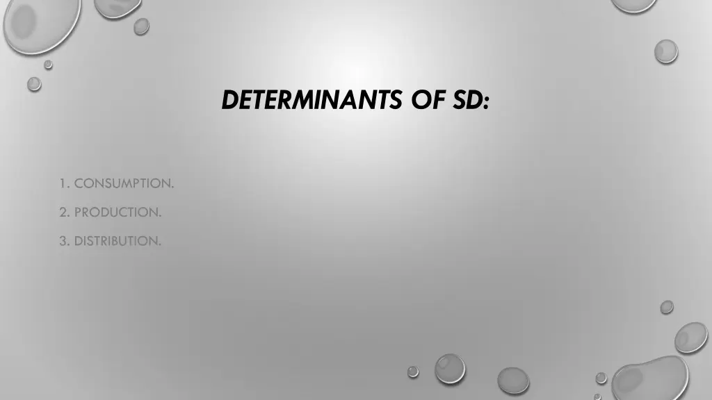 determinants of sd