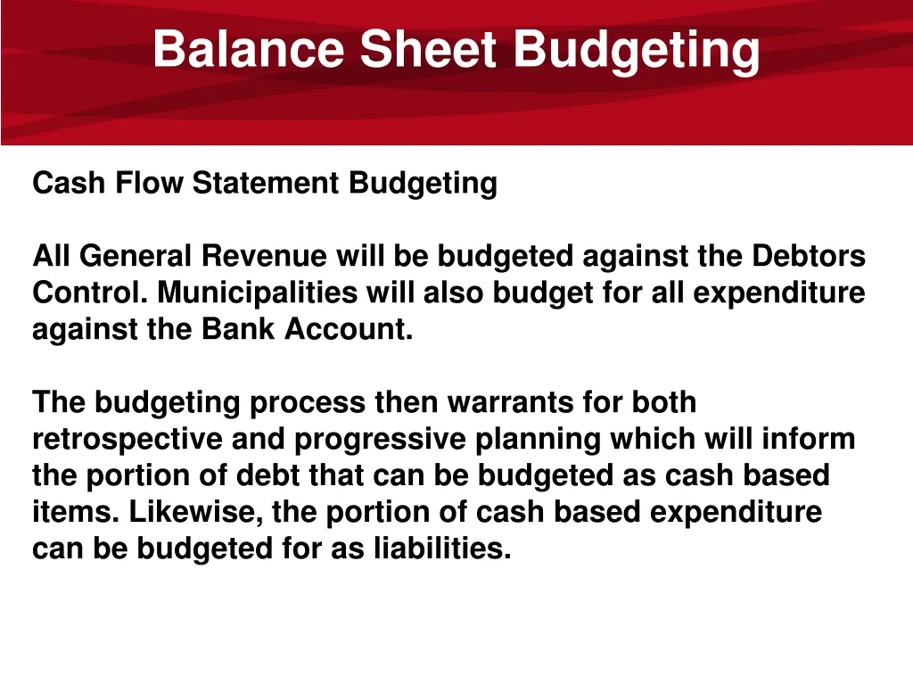balance sheet budgeting 1
