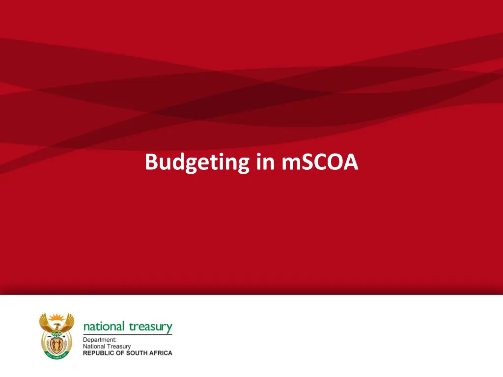 budgeting in mscoa