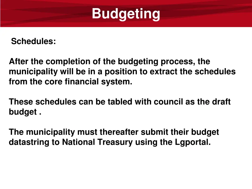 budgeting