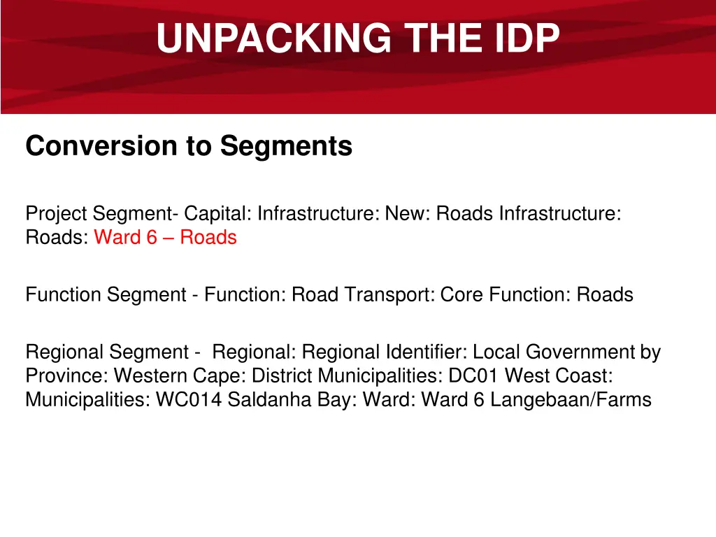 unpacking the idp 2
