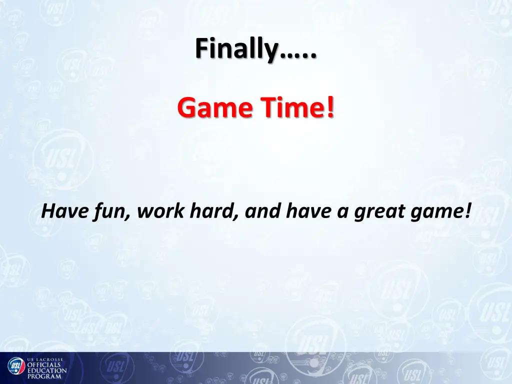 finally