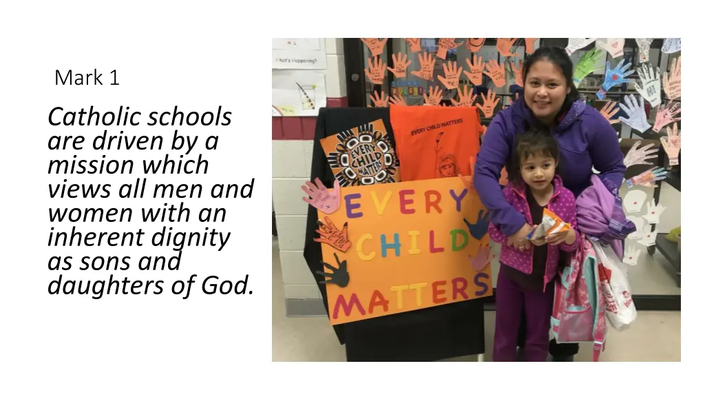 mark 1 catholic schools are driven by a mission