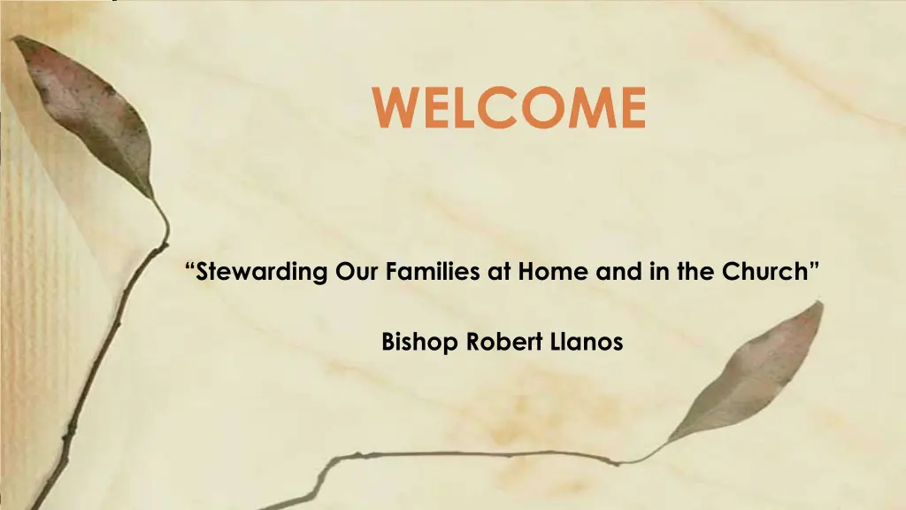 welcome