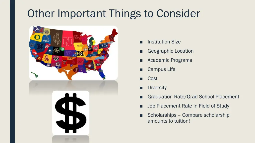 other important things to consider