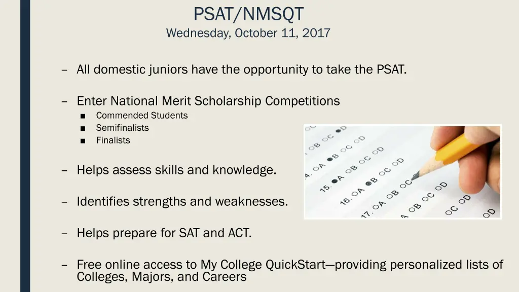 psat nmsqt wednesday october 11 2017