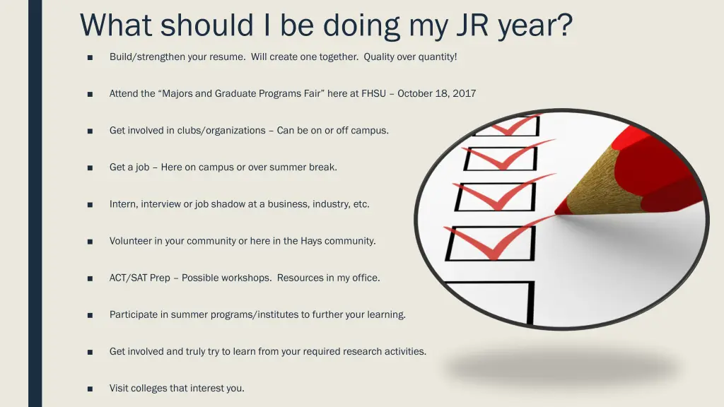 what should i be doing my jr year