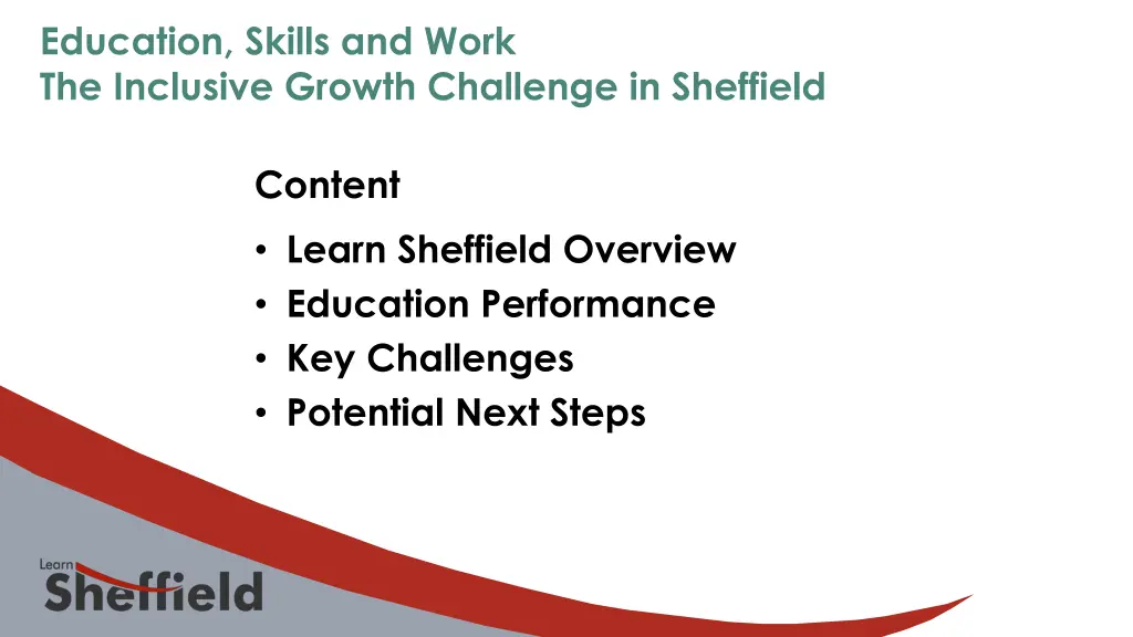 education skills and work the inclusive growth