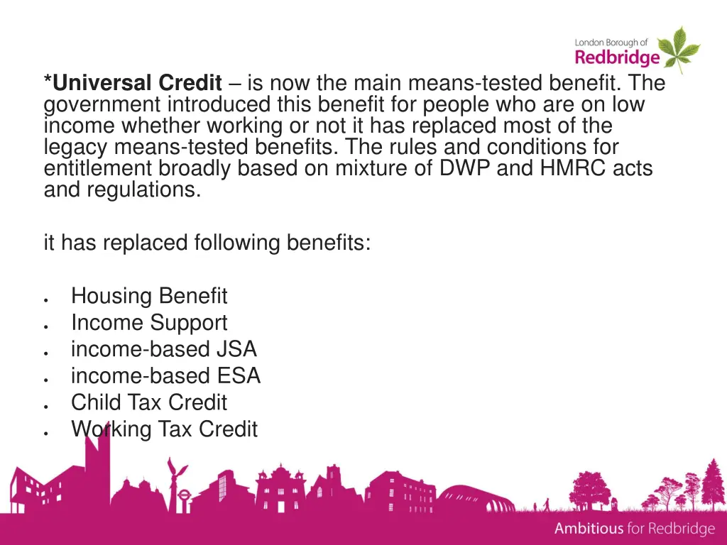 universal credit is now the main means tested