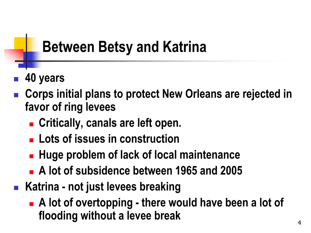 between betsy and katrina