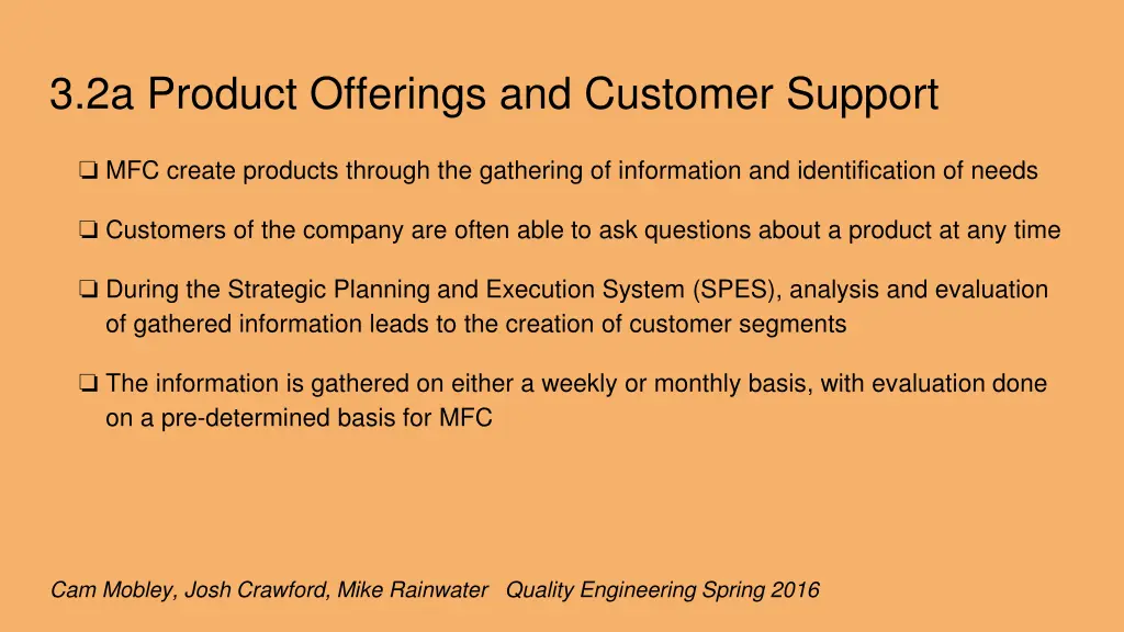 3 2a product offerings and customer support