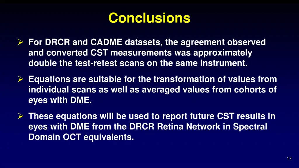 conclusions