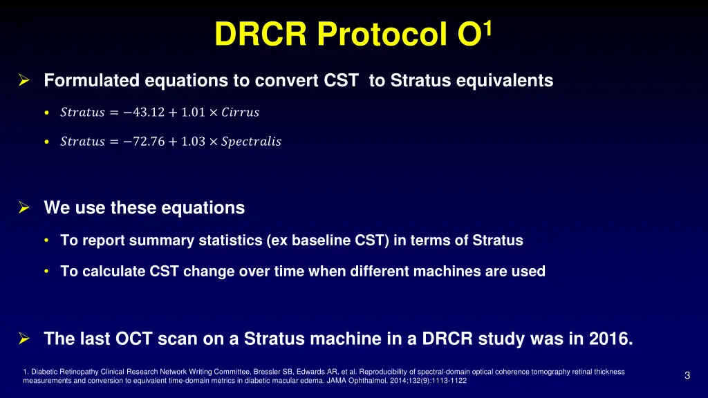 drcr protocol o 1