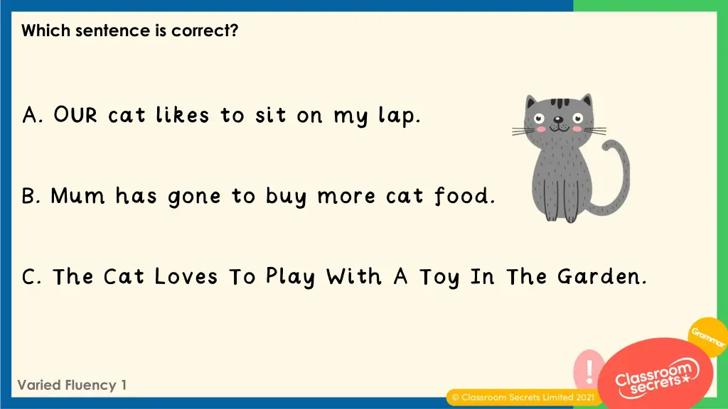 which sentence is correct