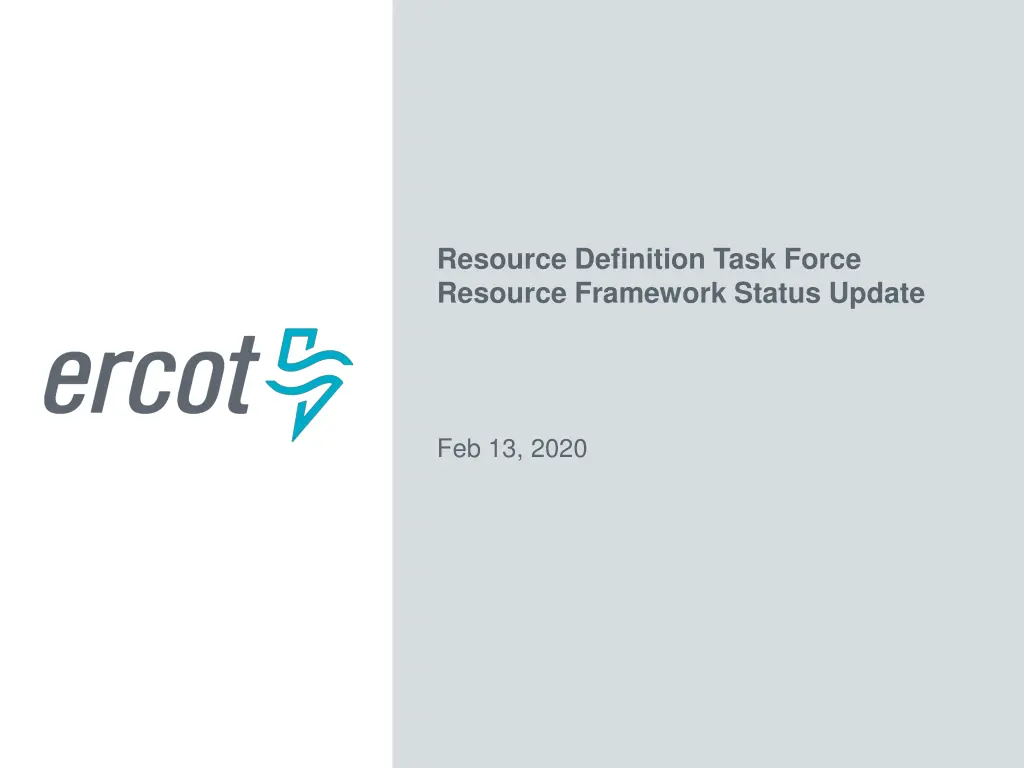 resource definition task force resource framework