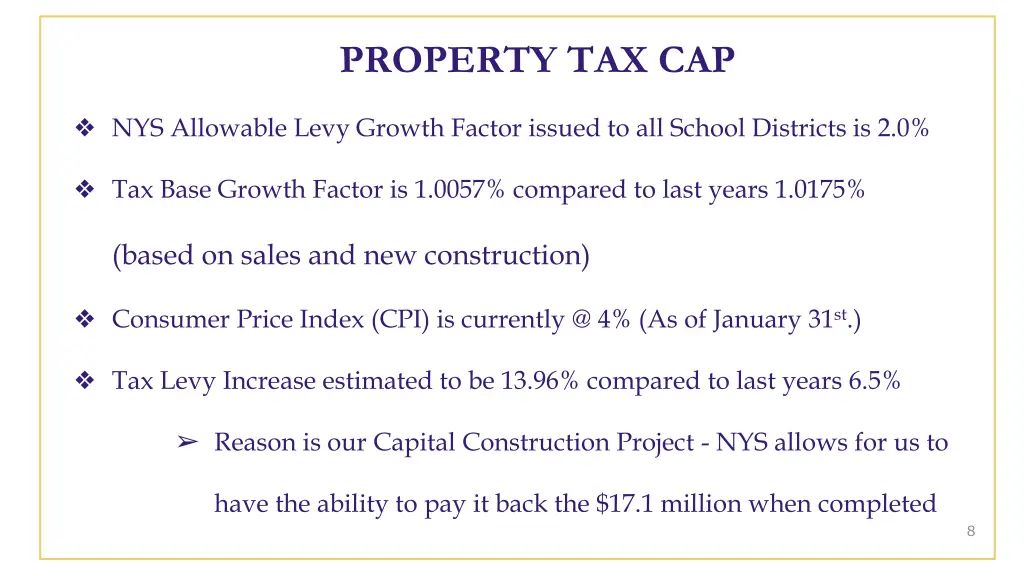 property tax cap