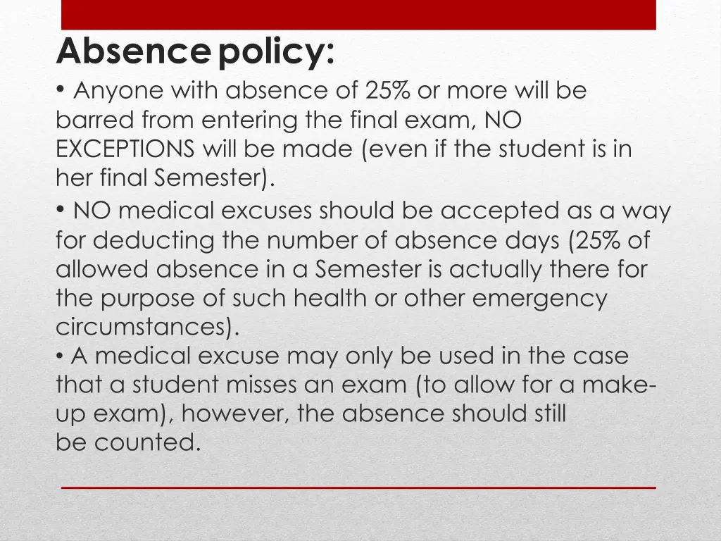 absencepolicy anyone with absence of 25 or more