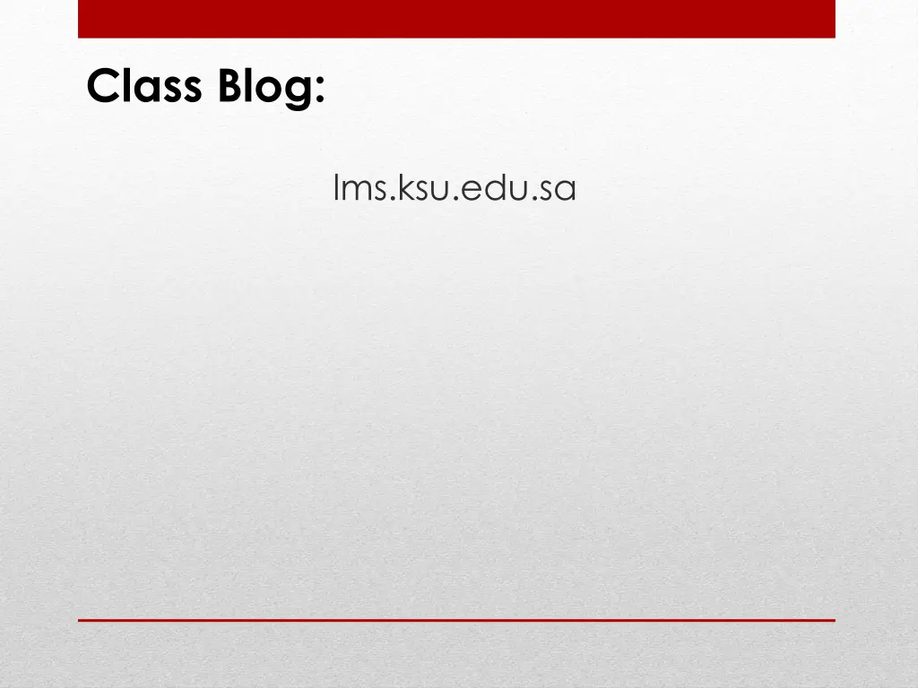 class blog