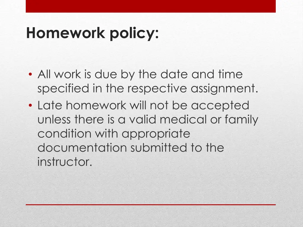 homework policy