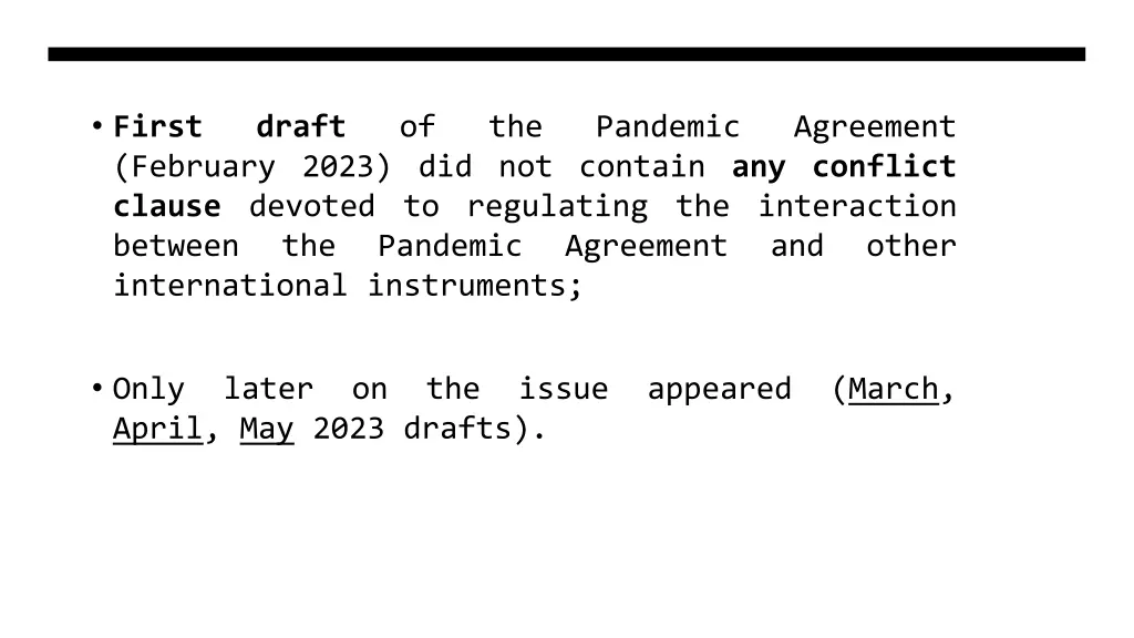 first february 2023 did not contain any conflict
