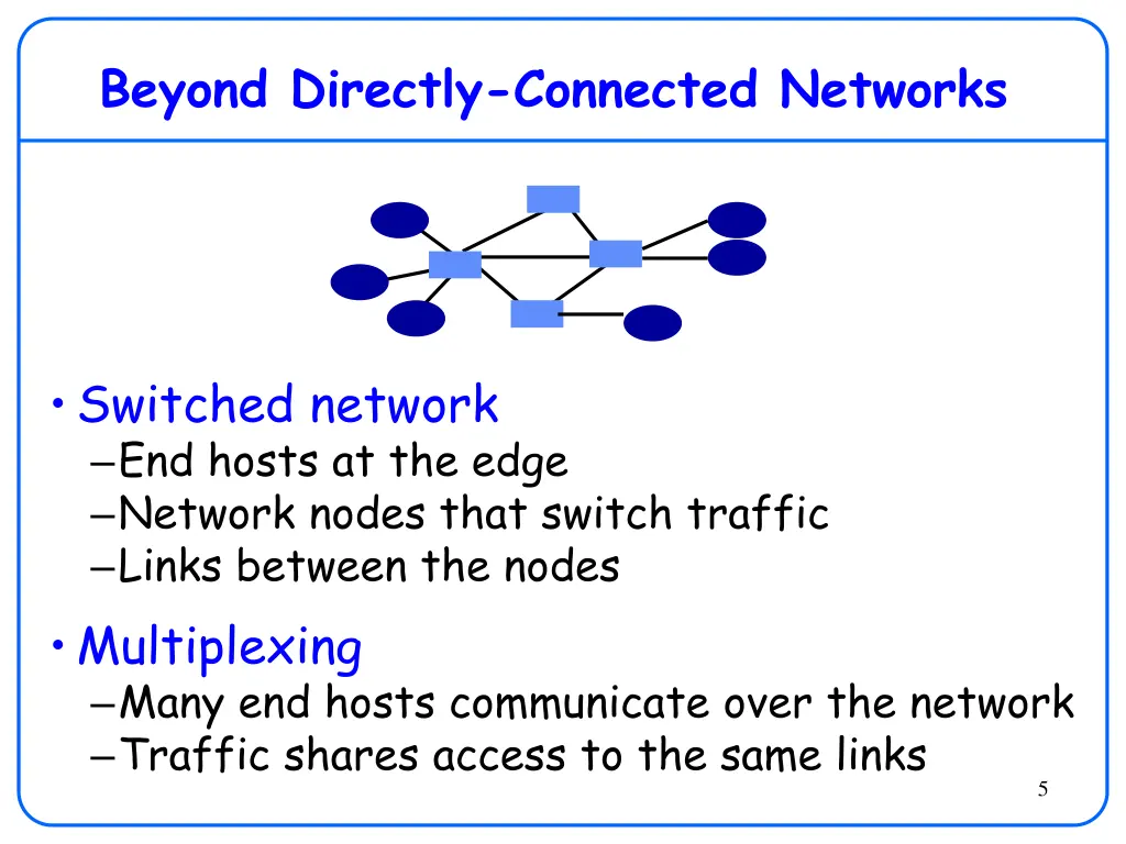 beyond directly connected networks