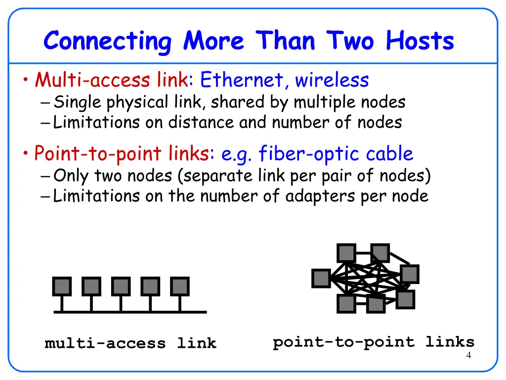 connecting more than two hosts multi access link