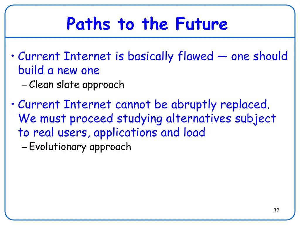 paths to the future