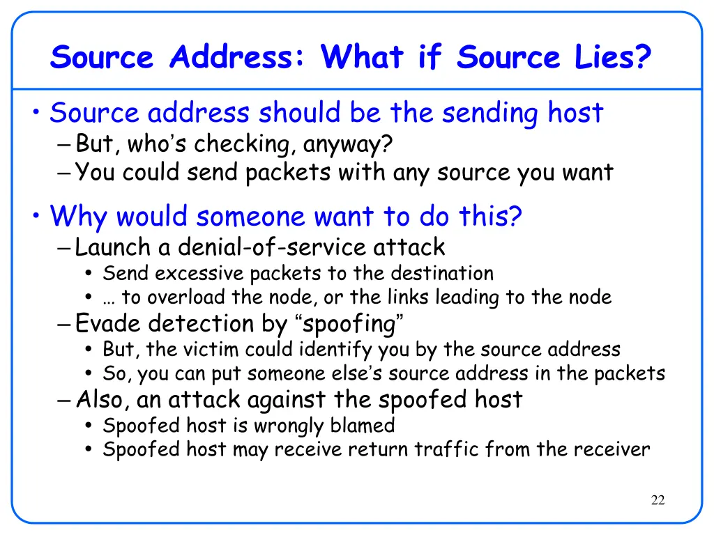 source address what if source lies