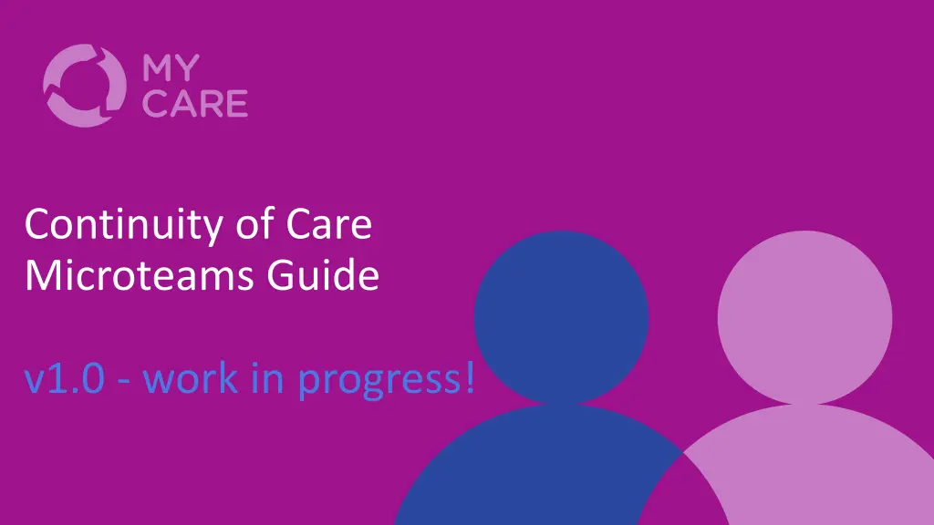continuity of care microteams guide
