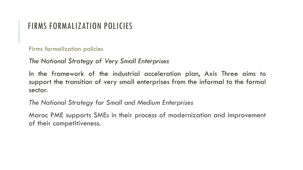 firms formalization policies