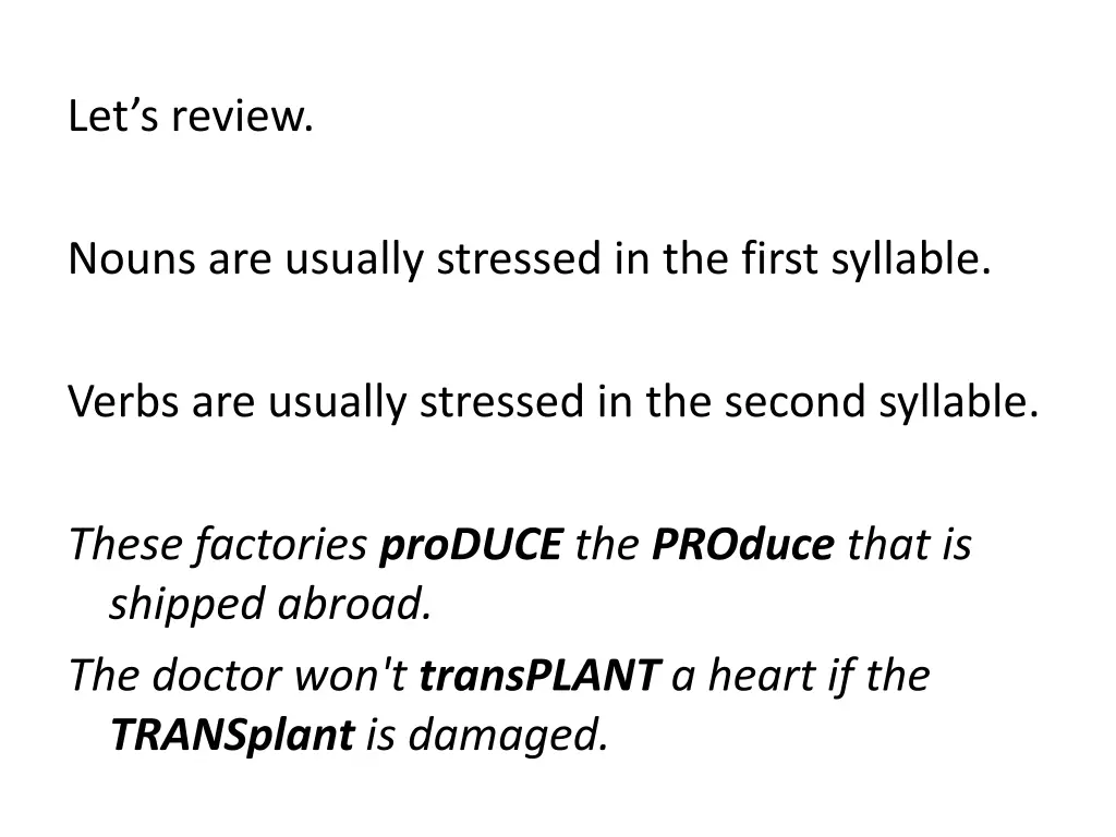 let s review