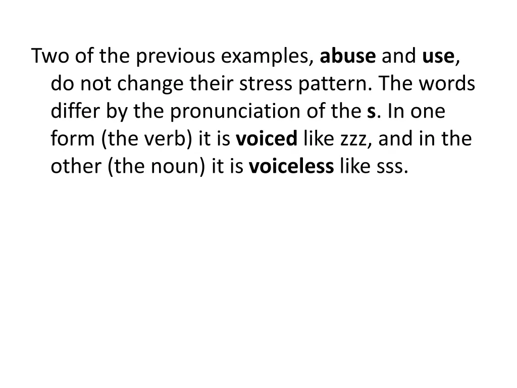 two of the previous examples abuse