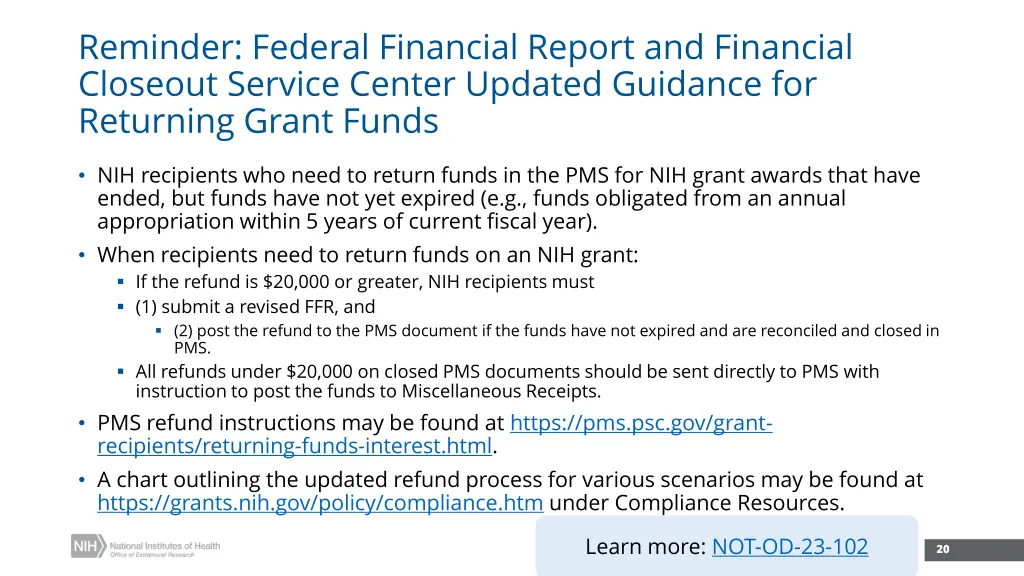 reminder federal financial report and financial