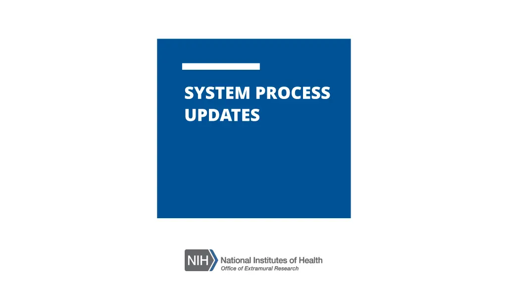 system process updates