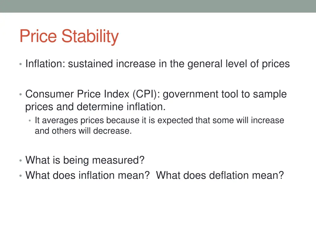 price stability