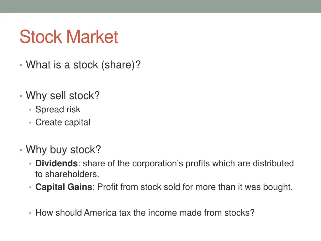 stock market