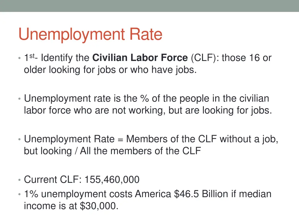 unemployment rate