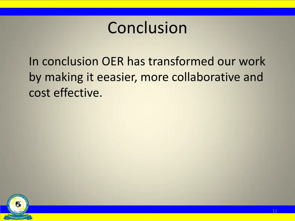 conclusion