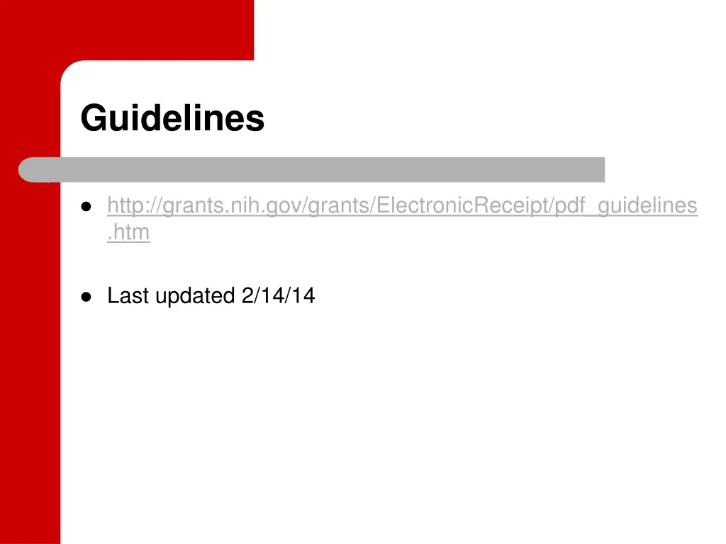 guidelines