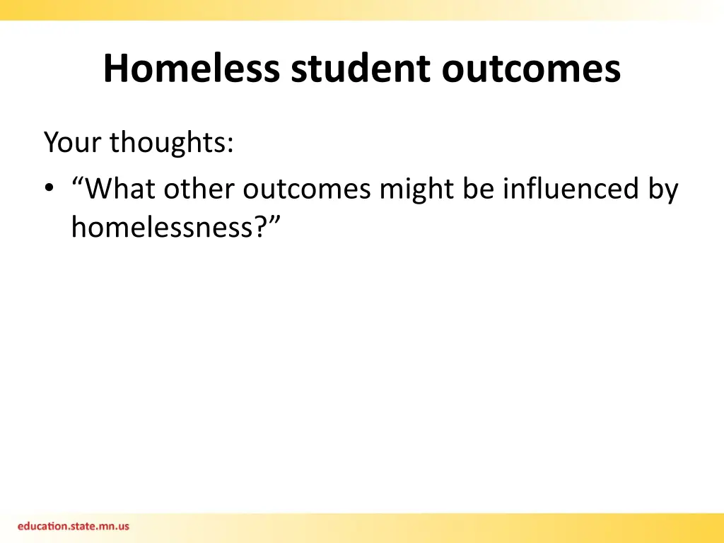 homeless student outcomes 1